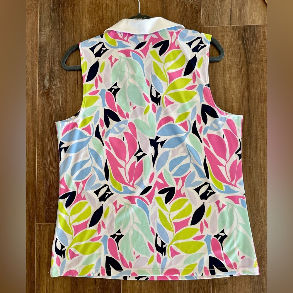 NWT Tommy Bahama Tropical Sleeveless Golf Top - Size XL - Picture 2 of 5